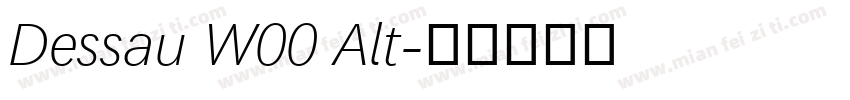 Dessau W00 Alt字体转换